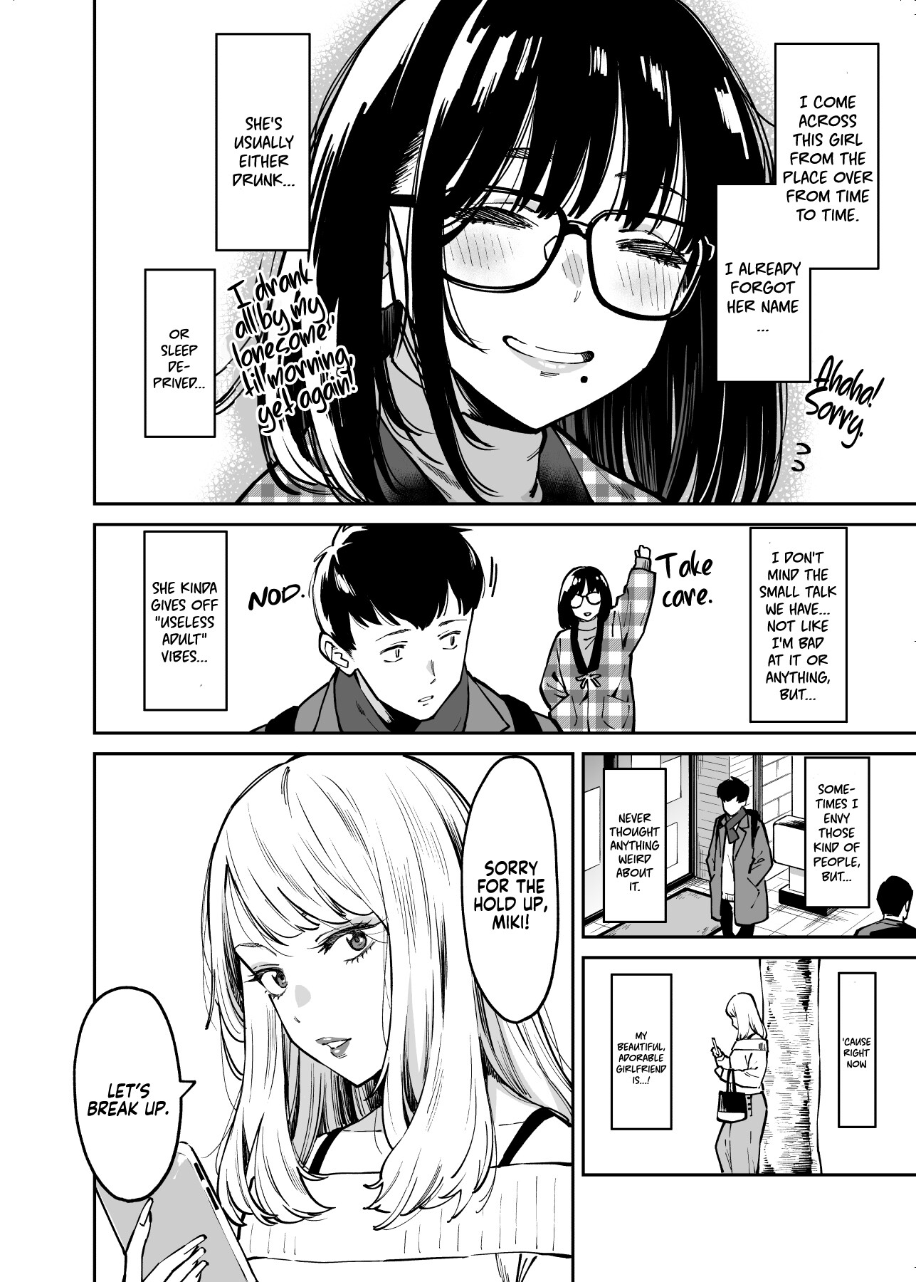 Hentai Manga Comic-Comforted by the Sloppy Girl Next Door-Read-4